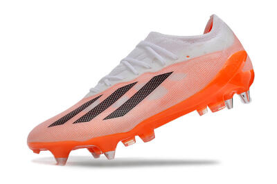 Adidas X Crazyfast.1 SG Low-Tops Soccer Cleats - White/Orange/Black
