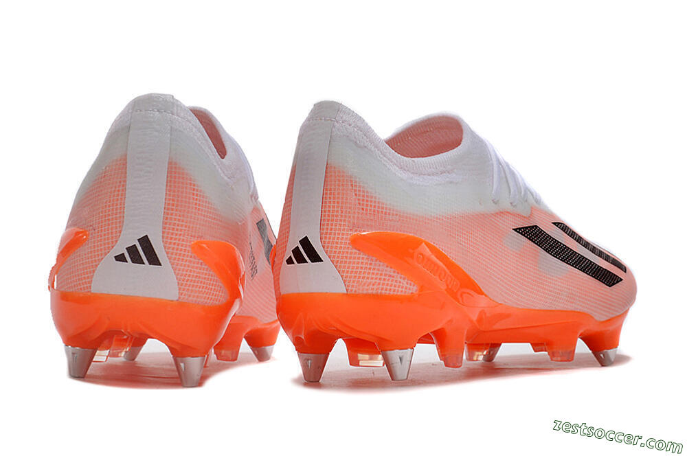 Adidas X Crazyfast.1 SG Low-Tops Soccer Cleats - White/Orange/Black 6