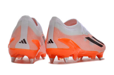 Adidas X Crazyfast.1 SG Low-Tops Soccer Cleats - White/Orange/Black