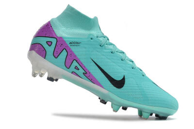 Nike Air Zoom Mercurial Superfly 9 Elite SG High-Tops Soccer Cleats - Blue/Purple/Black