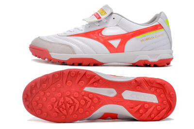 Mizuno Morelia Classic TF Low-Tops Soccer Shoes - White/Red/Green