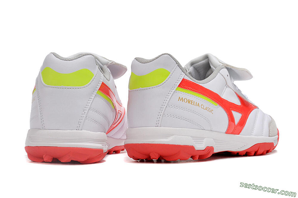 Mizuno Morelia Classic TF Low-Tops Soccer Shoes - White/Red/Green 6