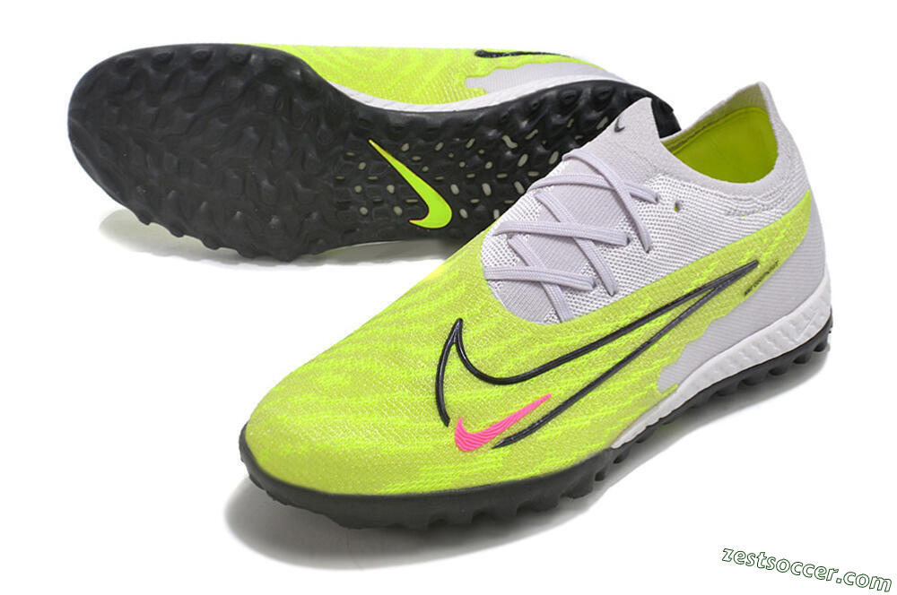 Nike Phantom GX Elite TF Low-Tops Soccer Shoes - Green/Blue/White 3