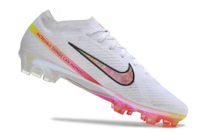 Nike Air Zoom Mercurial Vapor 15 Elite FG Low-Tops Soccer Cleats - White/Pink/Black