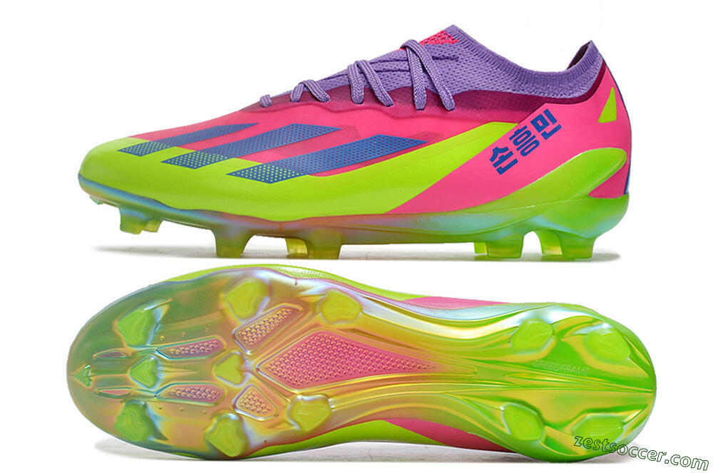 Adidas X Speedportal .1 2022 World Cup Boots FG Low-Tops Soccer Cleats - Pink/Purple/Blue/Green 1