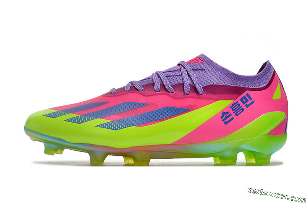 Adidas X Speedportal .1 2022 World Cup Boots FG Low-Tops Soccer Cleats - Pink/Purple/Blue/Green 2