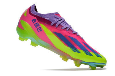 Adidas X Speedportal .1 2022 World Cup Boots FG Low-Tops Soccer Cleats - Pink/Purple/Blue/Green