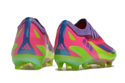 Adidas X Speedportal .1 2022 World Cup Boots FG Low-Tops Soccer Cleats - Pink/Purple/Blue/Green
