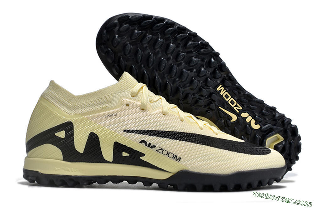 Nike Air Zoom Mercurial Vapor 15 Elite TF Low-Tops Soccer Shoes - Beige/Black 0