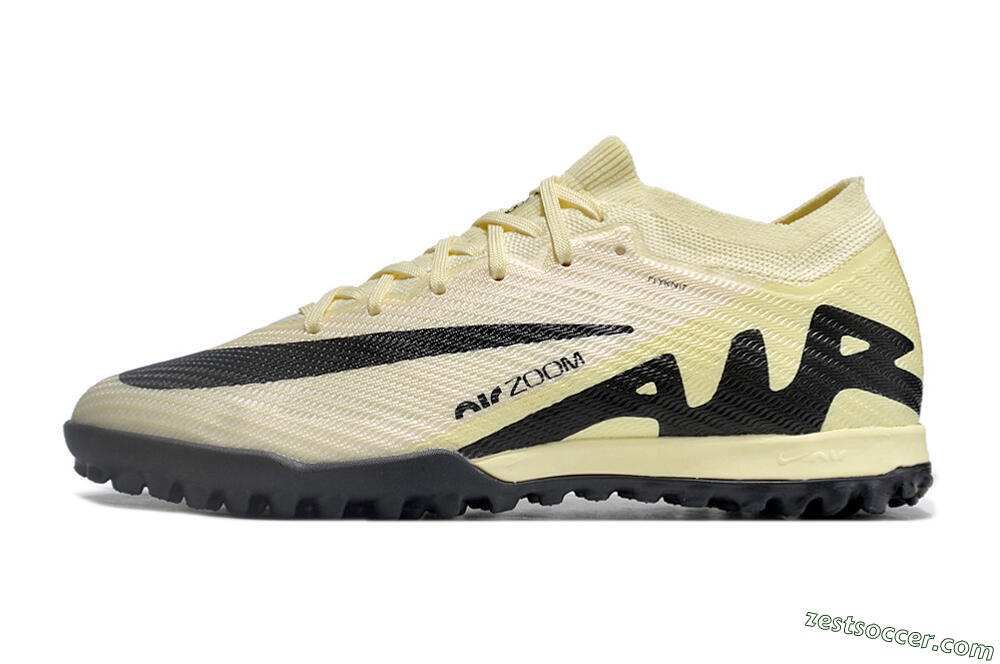 Nike Air Zoom Mercurial Vapor 15 Elite TF Low-Tops Soccer Shoes - Beige/Black 2