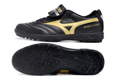 Mizuno Morelia Classic TF Low-Tops Soccer Shoes - Black/Gold