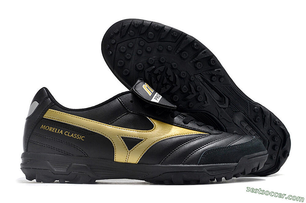 Mizuno Morelia Classic TF Low-Tops Soccer Shoes - Black/Gold 0