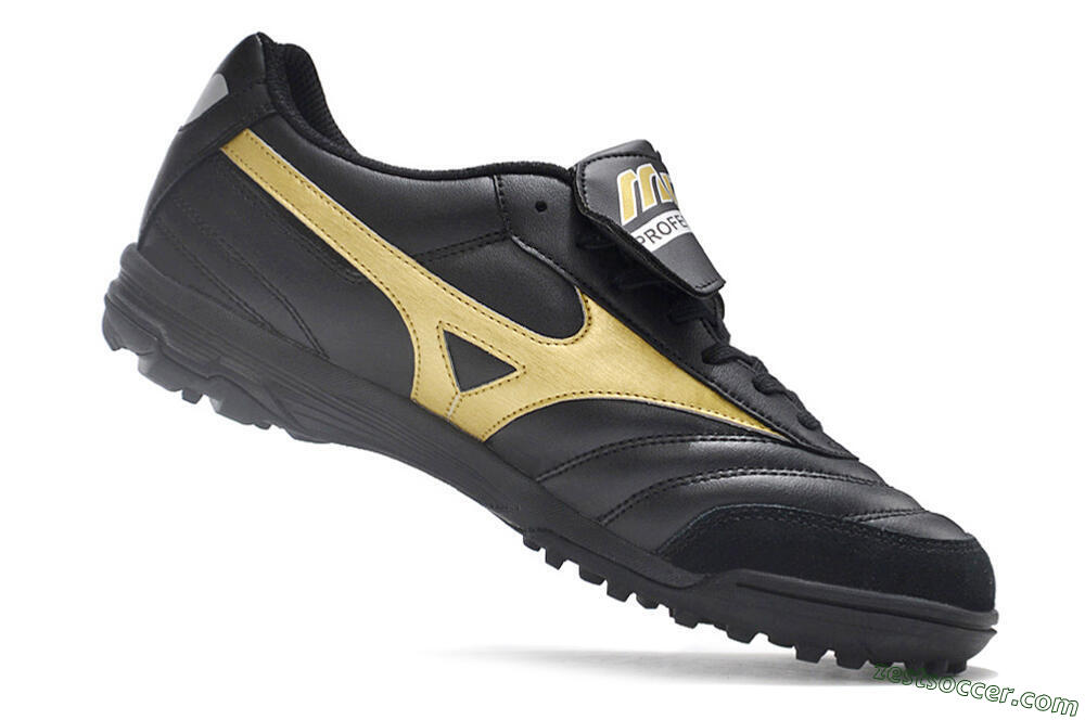 Mizuno Morelia Classic TF Low-Tops Soccer Shoes - Black/Gold 4
