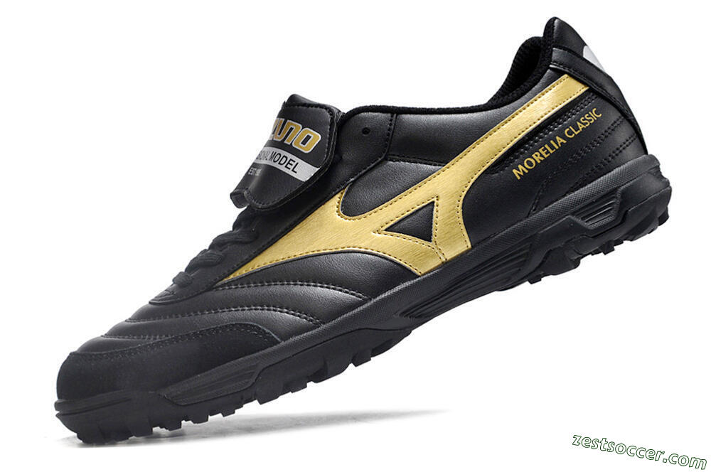 Mizuno Morelia Classic TF Low-Tops Soccer Shoes - Black/Gold 5