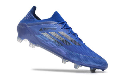 Adidas F50 Adizero FG Low-Tops Soccer Cleats - Blue/Silver/Black