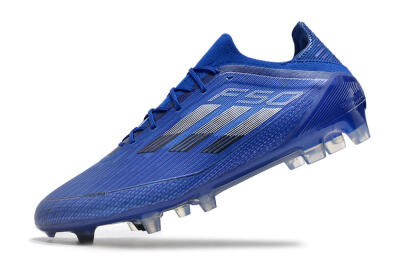 Adidas F50 Adizero FG Low-Tops Soccer Cleats - Blue/Silver/Black
