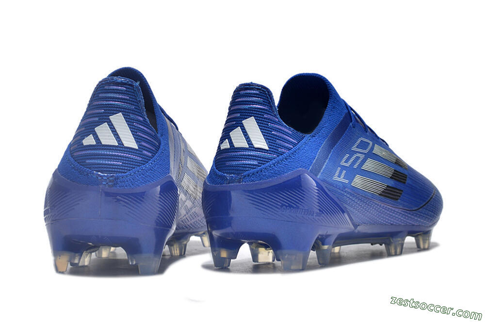 Adidas F50 Adizero FG Low-Tops Soccer Cleats - Blue/Silver/Black 6