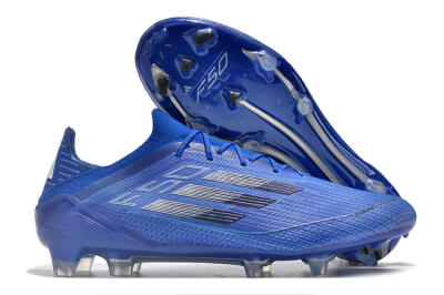 Adidas F50 Adizero FG Low-Tops Soccer Cleats - Blue/Silver/Black
