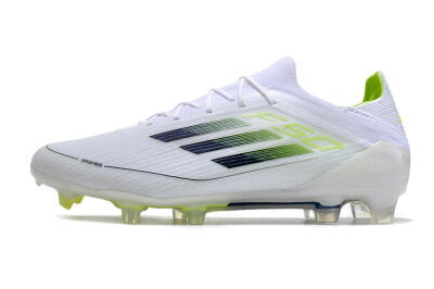 Adidas F50 Adizero FG Low-Tops Soccer Cleats - White/Black/Yellow