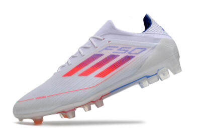 Adidas F50 Adizero FG Low-Tops Soccer Cleats - White/Red/Blue