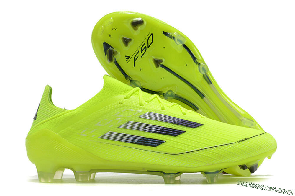 Adidas F50 Adizero FG Low-Tops Soccer Cleats - Yellow/Black 0