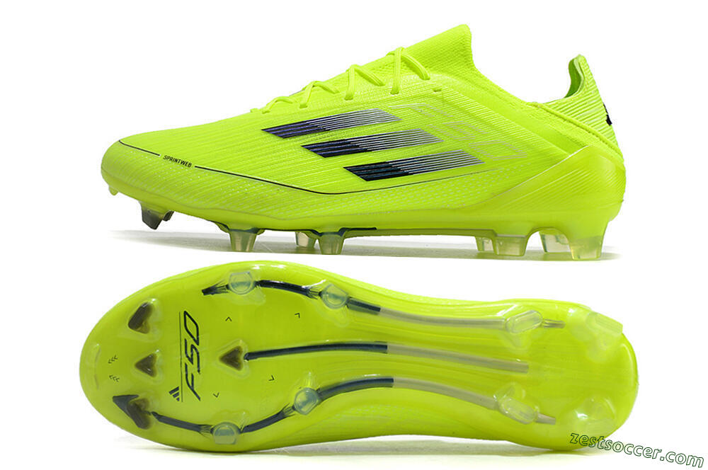Adidas F50 Adizero FG Low-Tops Soccer Cleats - Yellow/Black 1