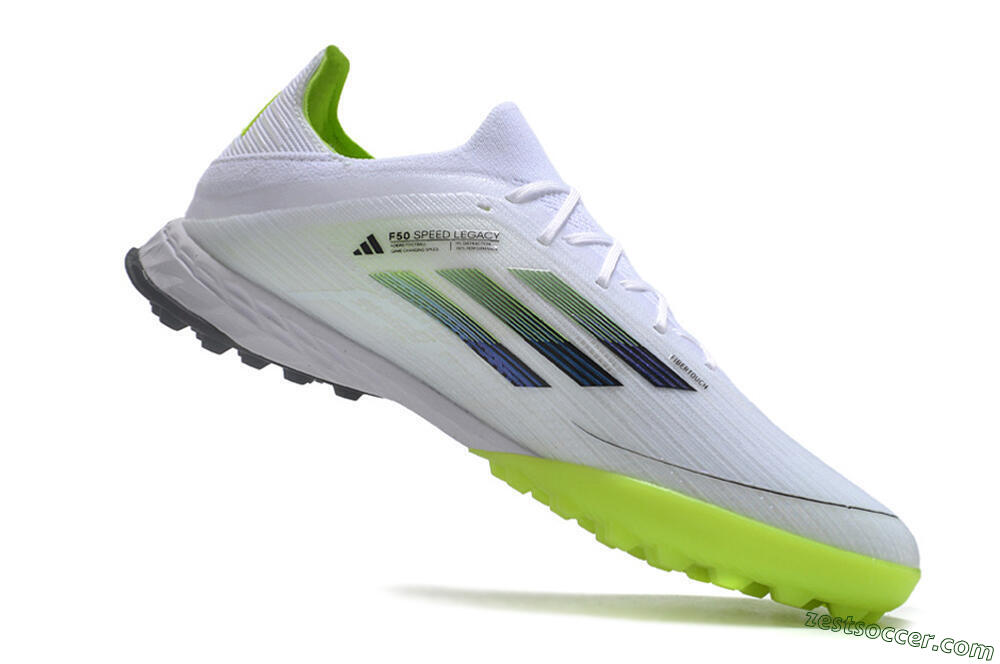 Adidas F50 Adizero TF Low-Tops Soccer Shoes - Whtie/Black/Green 4