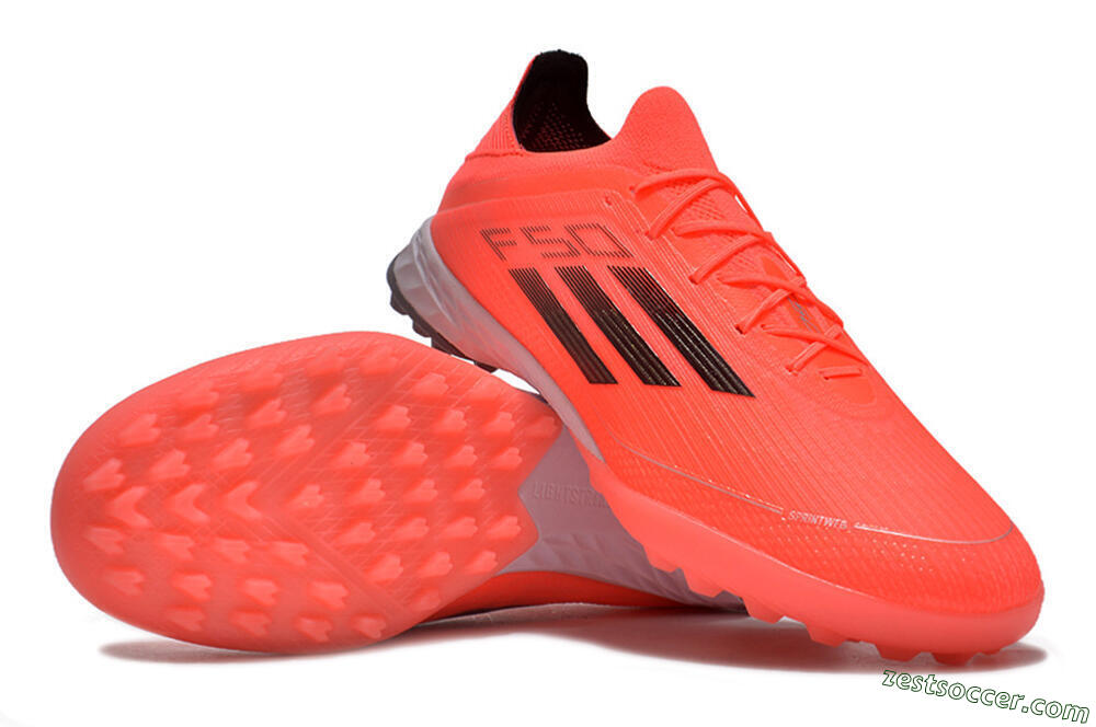 Adidas F50 Adizero TF Low-Tops Soccer Shoes - Red/Black 3