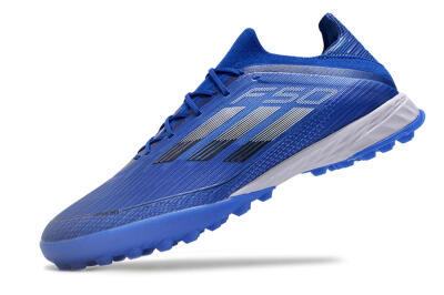 Adidas F50 Adizero TF Low-Tops Soccer Shoes - Blue/Silver/Black