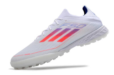Adidas F50 Adizero TF Low-Tops Soccer Shoes - White/Red/Blue