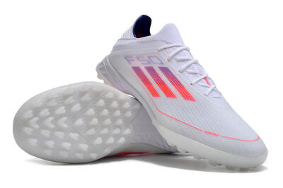 Adidas F50 Adizero TF Low-Tops Soccer Shoes - White/Red/Blue
