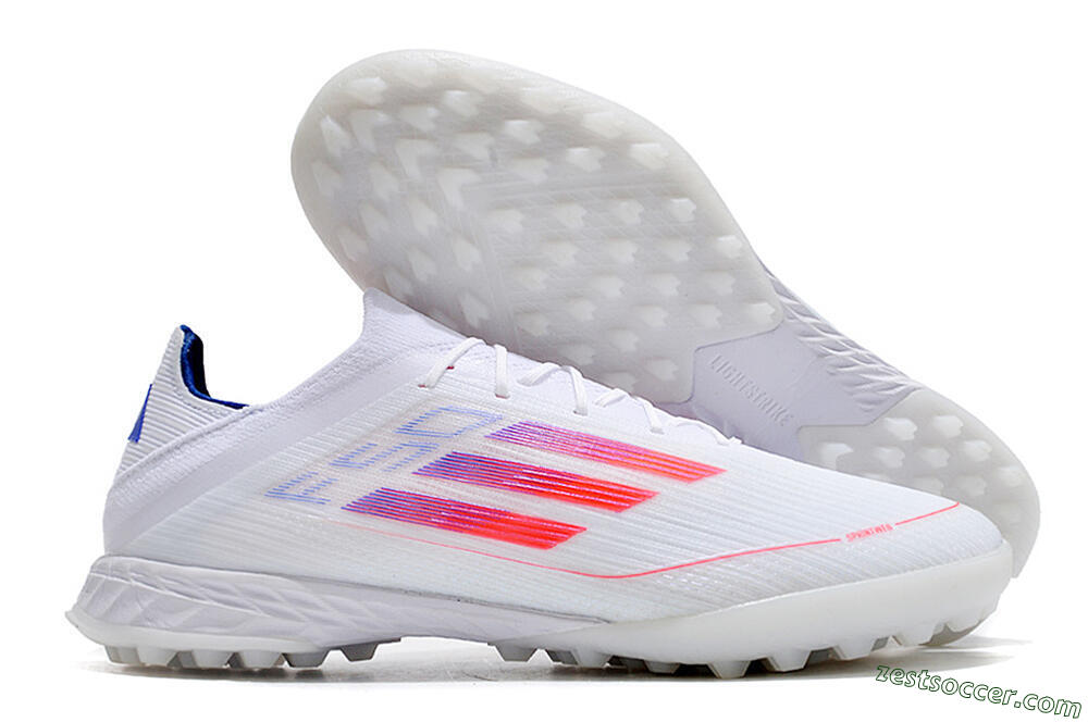 Adidas F50 Adizero TF Low-Tops Soccer Shoes - White/Red/Blue 0