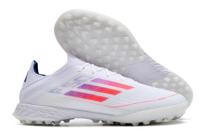 Adidas F50 Adizero TF Low-Tops Soccer Shoes - White/Red/Blue