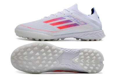 Adidas F50 Adizero TF Low-Tops Soccer Shoes - White/Red/Blue