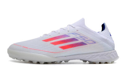 Adidas F50 Adizero TF Low-Tops Soccer Shoes - White/Red/Blue