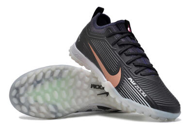 Nike Air Zoom Mercurial Vapor 15 Pro TF Low-Tops Soccer Shoes - Black/Gold/White