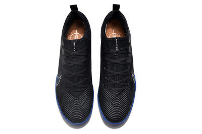 Nike Air Zoom Mercurial Vapor 15 Pro TF Low-Tops Soccer Shoes - Black/White/Blue