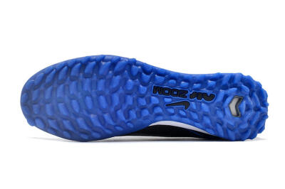 Nike Air Zoom Mercurial Vapor 15 Pro TF Low-Tops Soccer Shoes - Black/White/Blue