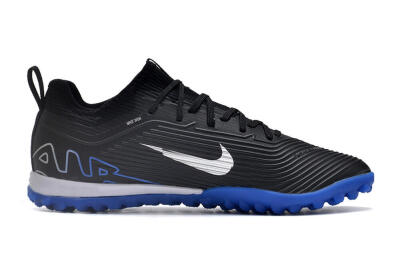 Nike Air Zoom Mercurial Vapor 15 Pro TF Low-Tops Soccer Shoes - Black/White/Blue