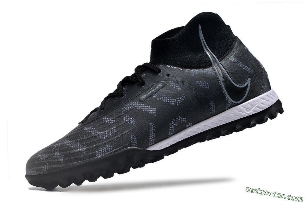 Nike Phantom Luna Elite NU TF High-Tops Soccer Shoes - Black/Grey/White 5