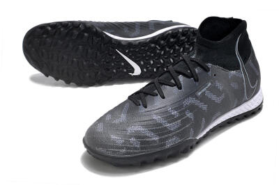 Nike Phantom Luna Elite NU TF High-Tops Soccer Shoes - Black/Grey/White