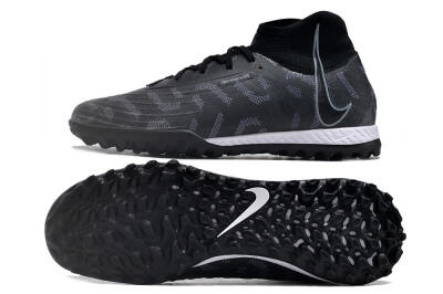 Nike Phantom Luna Elite NU TF High-Tops Soccer Shoes - Black/Grey/White