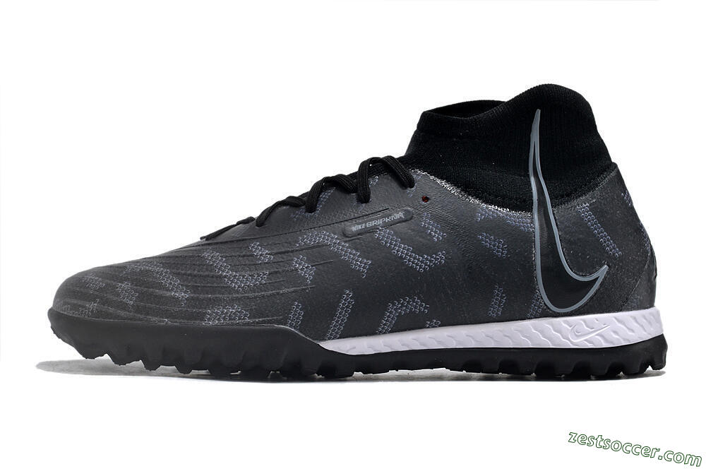 Nike Phantom Luna Elite NU TF High-Tops Soccer Shoes - Black/Grey/White 2