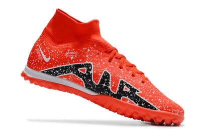 Nike Air Zoom Mercurial Superfly 9 Elite TF High-Tops Soccer Shoes - Red/White/Black