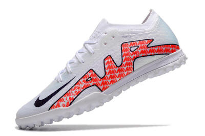 Nike Air Zoom Mercurial Vapor 15 Elite TF Low-Tops Soccer Shoes - White/Red/Black