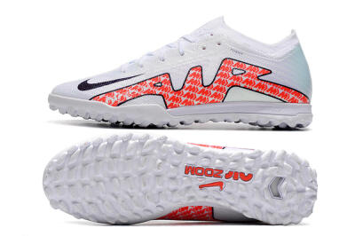 Nike Air Zoom Mercurial Vapor 15 Elite TF Low-Tops Soccer Shoes - White/Red/Black