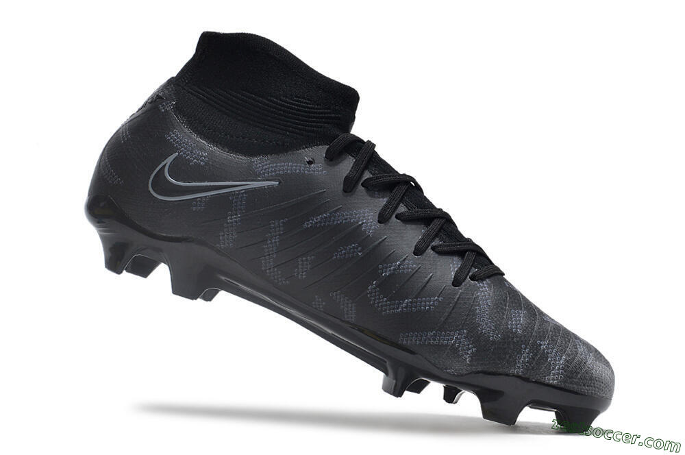 Nike Phantom Luna Elite NU FG High-Tops Soccer Cleats - Black/Grey 4