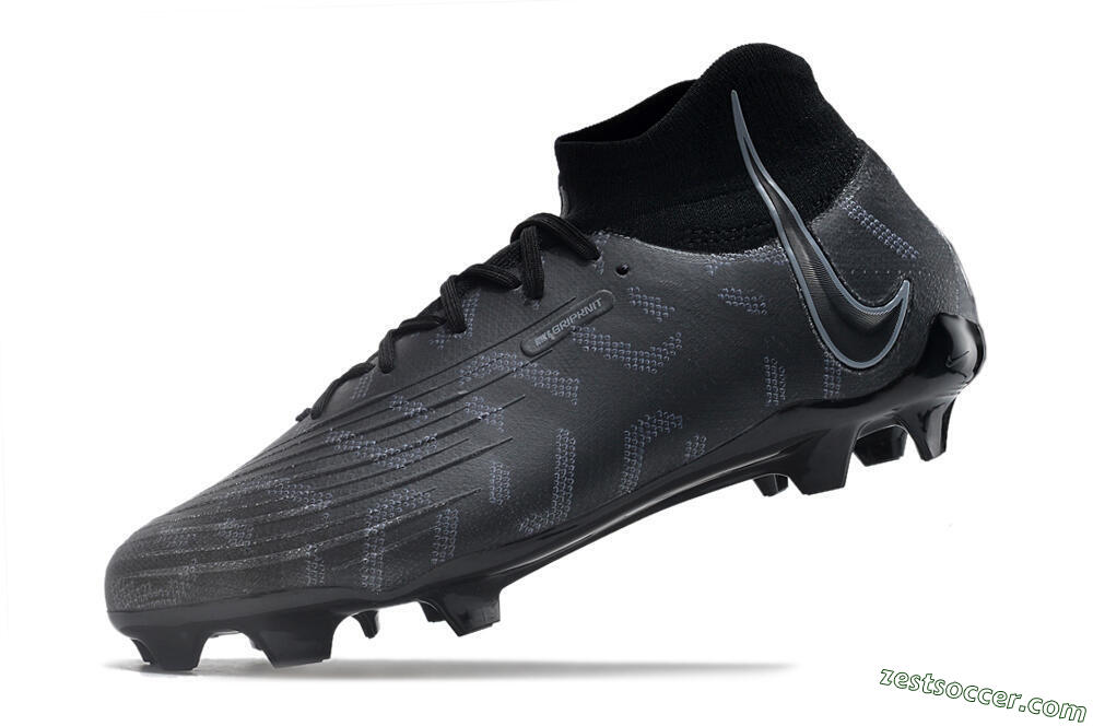 Nike Phantom Luna Elite NU FG High-Tops Soccer Cleats - Black/Grey 5