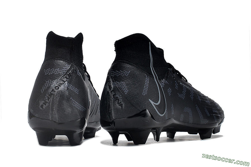 Nike Phantom Luna Elite NU FG High-Tops Soccer Cleats - Black/Grey 6