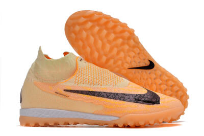Nike Phantom GX Elite DF Link TF High-Tops Soccer Shoes - Orange/Pink/Black